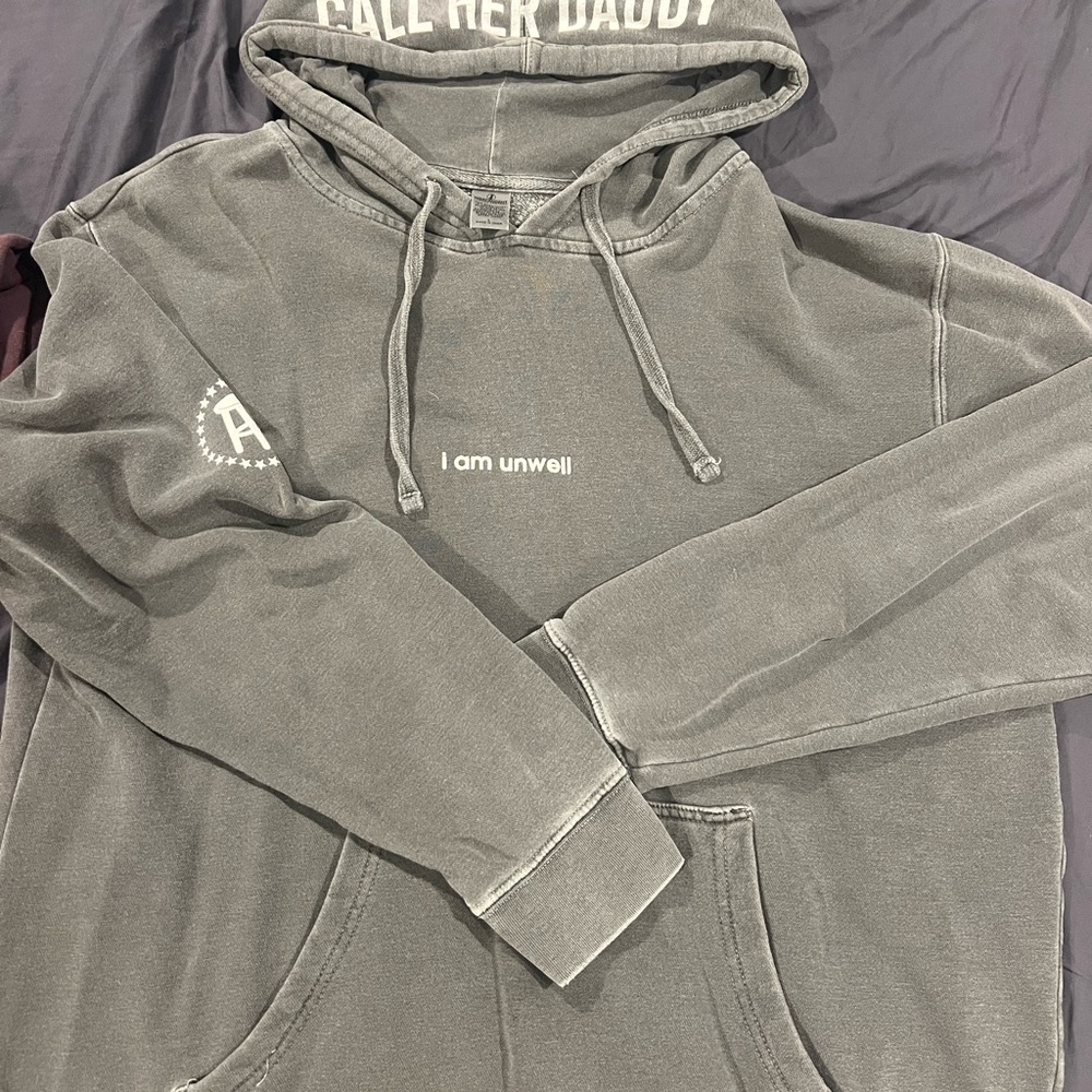 Call Her Daddy Gray Hoodie